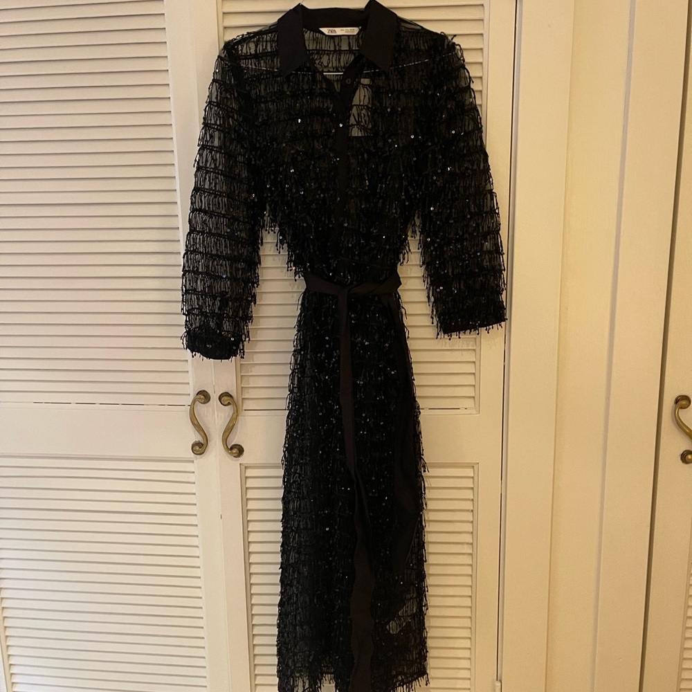 Zara Collection Sequin Dress L